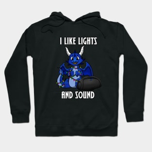 Light and Sound Blue Dragon RGB Lover Hoodie